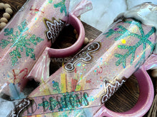 Load image into Gallery viewer, "Tis the Season" Pink Christmas Tumbler with Faux Whipped Cream Drip