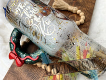 Load image into Gallery viewer, "What Child Is This? " Christmas Carol Design with Christmas Wreath Handle