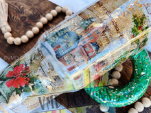 Load image into Gallery viewer, "Peace on Earth" Christmas Carol Design with Christmas Wreath Handle