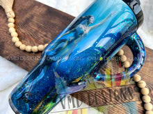 Load image into Gallery viewer, 40oz Mermaid Song Scrapbook Story Design