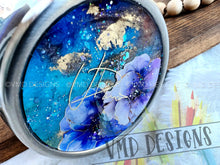 Load image into Gallery viewer, 32oz Galaxy Floral Glitter Design