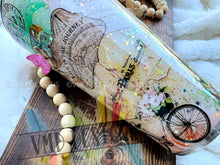 Load image into Gallery viewer, 24oz Travel Themed Glitter Tumbler Design with Custom Handle