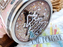 Load image into Gallery viewer, "Tis the Season" Pink Christmas Tumbler with Faux Whipped Cream Drip
