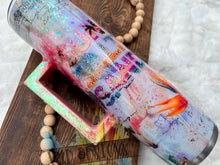 Load image into Gallery viewer, 32oz Tropical Beach Glitter Tumbler