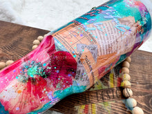 Load image into Gallery viewer, 40oz Tropical Travels Themed Tumbler with Custom Palm Tree Handle