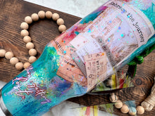 Load image into Gallery viewer, 40oz Tropical Travels Themed Tumbler with Custom Palm Tree Handle
