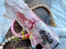 Load image into Gallery viewer, "Tis the Season" Pink Christmas Tumbler with Faux Whipped Cream Drip