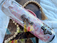 Load image into Gallery viewer, "Tis the Season" Pink Christmas Tumbler with Faux Whipped Cream Drip