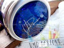 Load image into Gallery viewer, 40oz Mermaid Scrapbook Design with 3-D Mermaid Tail Handle
