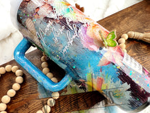 Load image into Gallery viewer, 40oz Affirmations Floral 3-D Butterfly Tumbler
