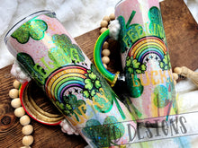 Load image into Gallery viewer, Shamrock Tumbler Design with Custom Handle
