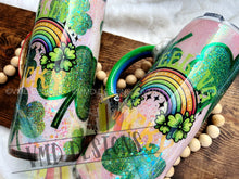Load image into Gallery viewer, Shamrock Tumbler Design with Custom Handle
