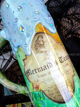 Load image into Gallery viewer, Mermaid Tears Tumbler with Rhinestone Drip and Custom Handle
