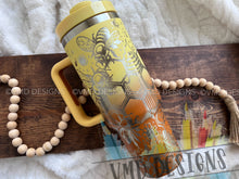 Load image into Gallery viewer, Honey Bee/Honey Comb Stainless Steel tumbler
