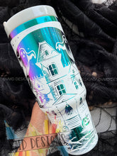 Load image into Gallery viewer, Haunted House Rainbow Stainless Steel Tumbler
