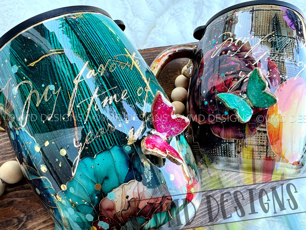 Floral Butterfly Mug