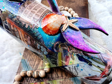 Load image into Gallery viewer, 40oz Mermaid Scrapbook Design with 3-D Mermaid Tail Handle
