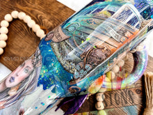 Load image into Gallery viewer, 40oz Mermaid Scrapbook Design with 3-D Mermaid Tail Handle
