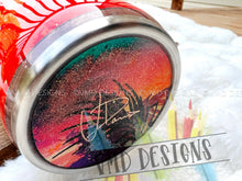 Load image into Gallery viewer, 32oz Tropical Sunset glitter Tumbler
