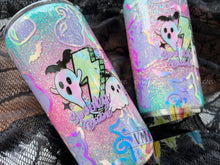 Load image into Gallery viewer, Glow in the Dark &quot;Spooky Babe&quot; Pastel Glitter Tumbler
