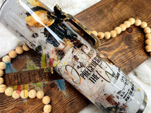 Load image into Gallery viewer, "Endure the Cocoon. Darkness precedes the wings." 32oz Tumbler Design

