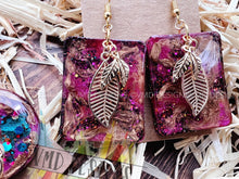 Load image into Gallery viewer, Resin Fall Earrings with Charms (Pierced)
