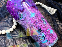 Load image into Gallery viewer, Spooky Babe Tumbler with Drip and Custom Coffin Handle
