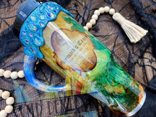 Load image into Gallery viewer, Mermaid Tears Tumbler with Rhinestone Drip and Custom Handle
