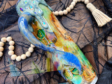 Load image into Gallery viewer, Mermaid Tears Tumbler with Rhinestone Drip and Custom Handle
