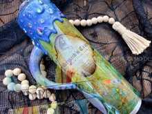 Load image into Gallery viewer, Mermaid Tears Tumbler with Rhinestone Drip and Custom Handle
