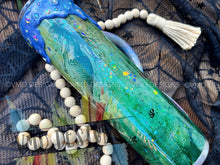 Load image into Gallery viewer, Mermaid Tears Tumbler with Rhinestone Drip and Custom Handle
