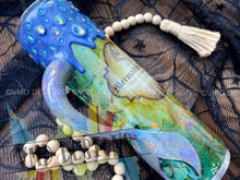 Load image into Gallery viewer, Mermaid Tears Tumbler with Rhinestone Drip and Custom Handle
