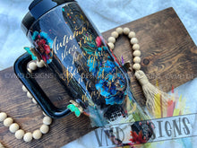 Load image into Gallery viewer, Autumn Themed Floral Tumbler with 3-D Butterflies
