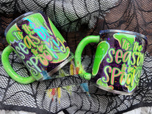 Load image into Gallery viewer, ‘It’s the Season to be Spooky” Glow in the Dark Mugs
