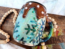 Load image into Gallery viewer, "Hot Cocoa Weather" Mug with Faux Chocolate Drip and Marshmallows
