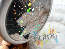 Load image into Gallery viewer, 40oz Cowhide and Lace Glitter Tumbler Design with Cow Tail Handle
