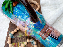 Load image into Gallery viewer, 40oz Tropical Travels Themed Tumbler with Custom Palm Tree Handle
