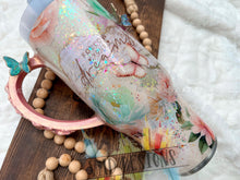 Load image into Gallery viewer, 40oz Affirmations Floral Scrapbook Design
