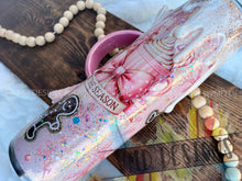 Load image into Gallery viewer, "Tis the Season" Pink Christmas Tumbler with Faux Whipped Cream Drip
