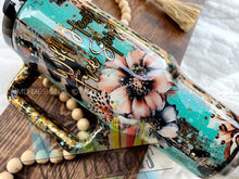Load image into Gallery viewer, 40oz Patina Floral Tumbler Design
