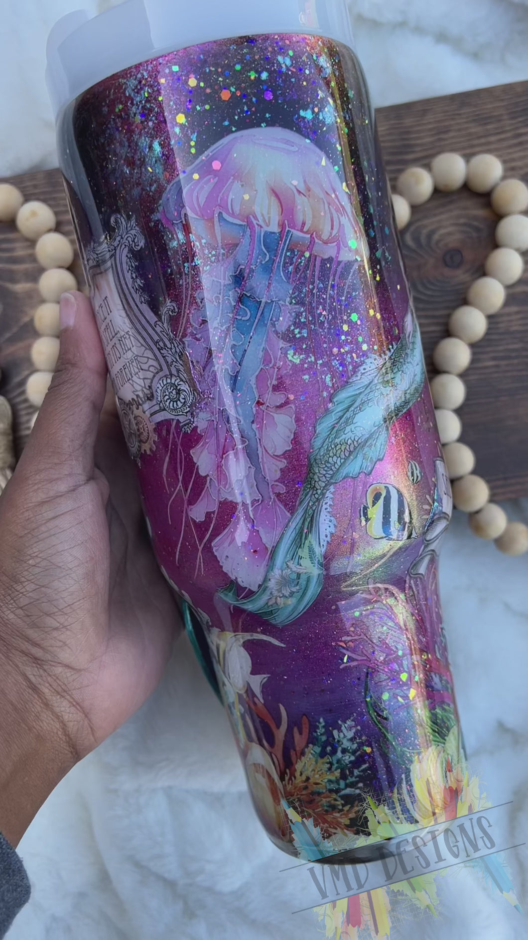 40oz Under the Sea Mermaid Scrapbook Design