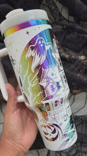 Load and play video in Gallery viewer, Haunted House Rainbow Stainless Steel Tumbler
